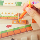 Labirinto de Aventuras Educativo - Video Game de Madeira