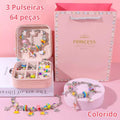 Kit de Pulseiras e Berloques Infantil - Bela Kids