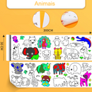 Rolo de Desenho para Colorir Beta kids