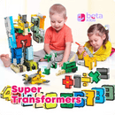 Super Transformers - Números, veículos e o Super Robô