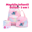 Mochila Infantil Stitch 3 em 1